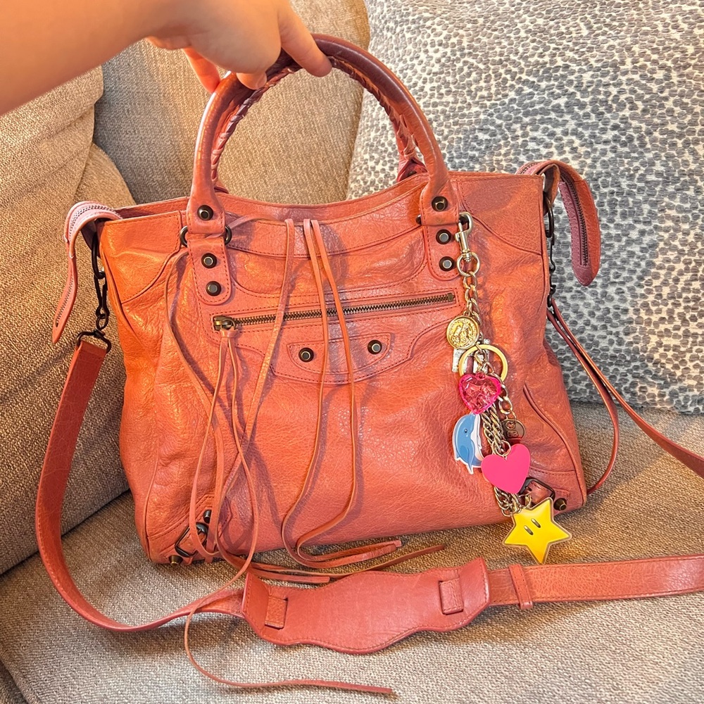 Balenciaga Agneau Classic Hardware City Velo Pink Sorbet Bag - Picture 15 of 15